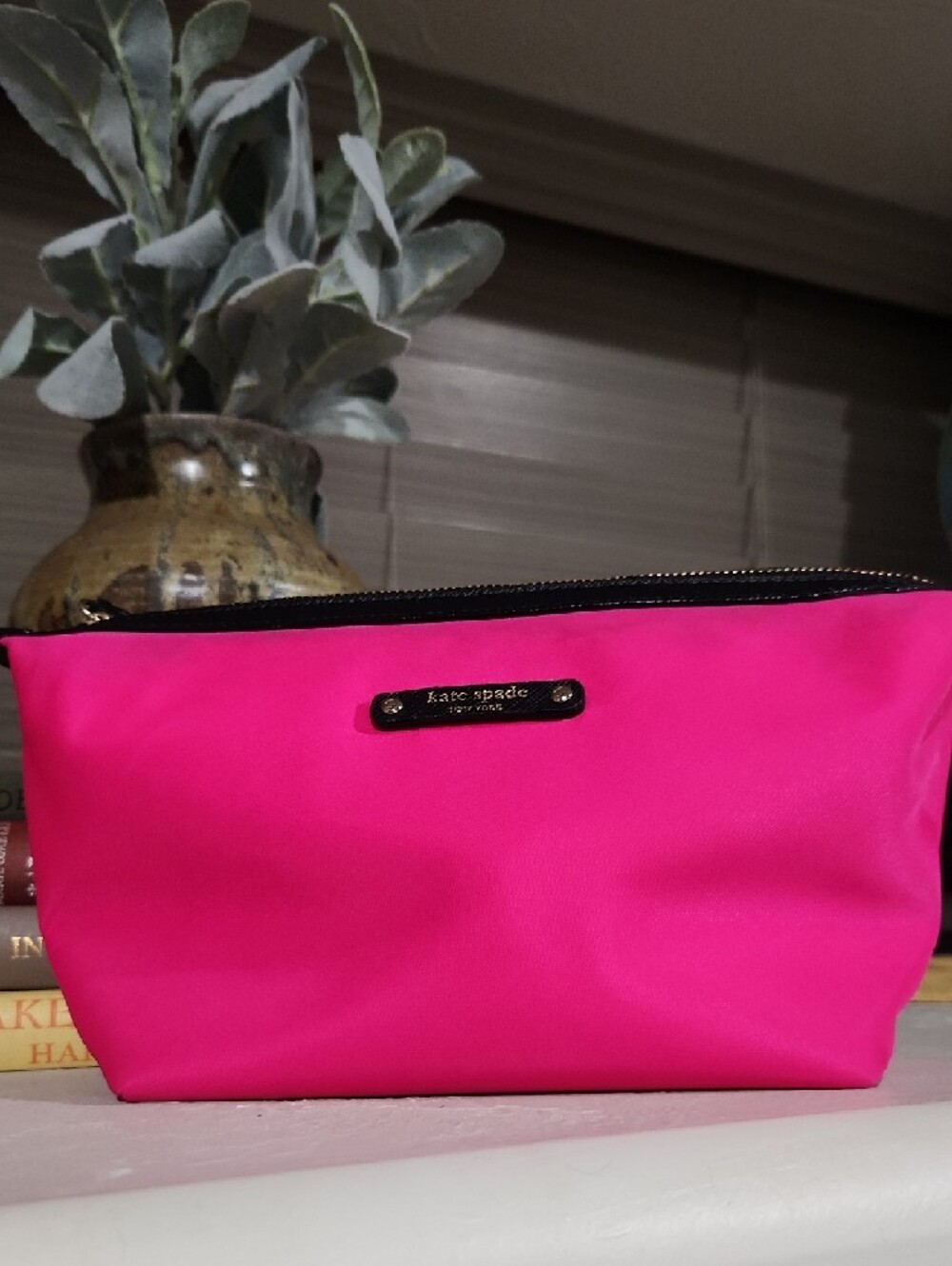 kate spade Hot Pink Nylon Cosmetic Pouch